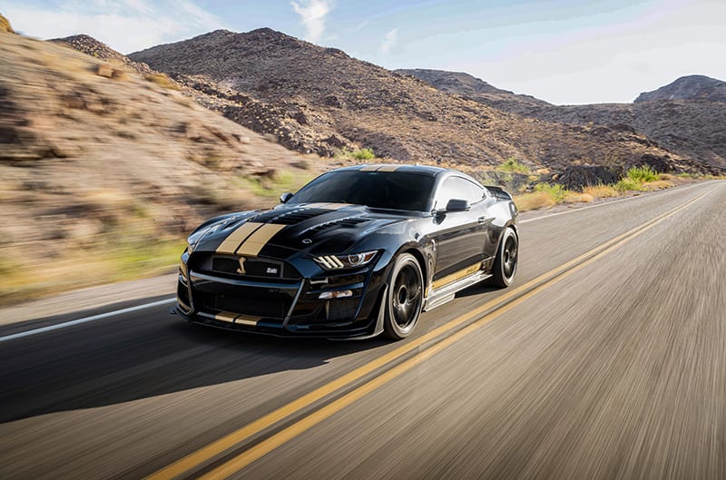 Black and Gold Shelby GT500 Mustang